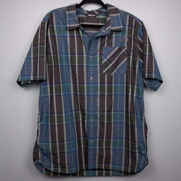 The North Face plaid button up shirt-XL - Picture 1 of 4